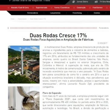 Duas Rodas Cresce 17% – Giro News